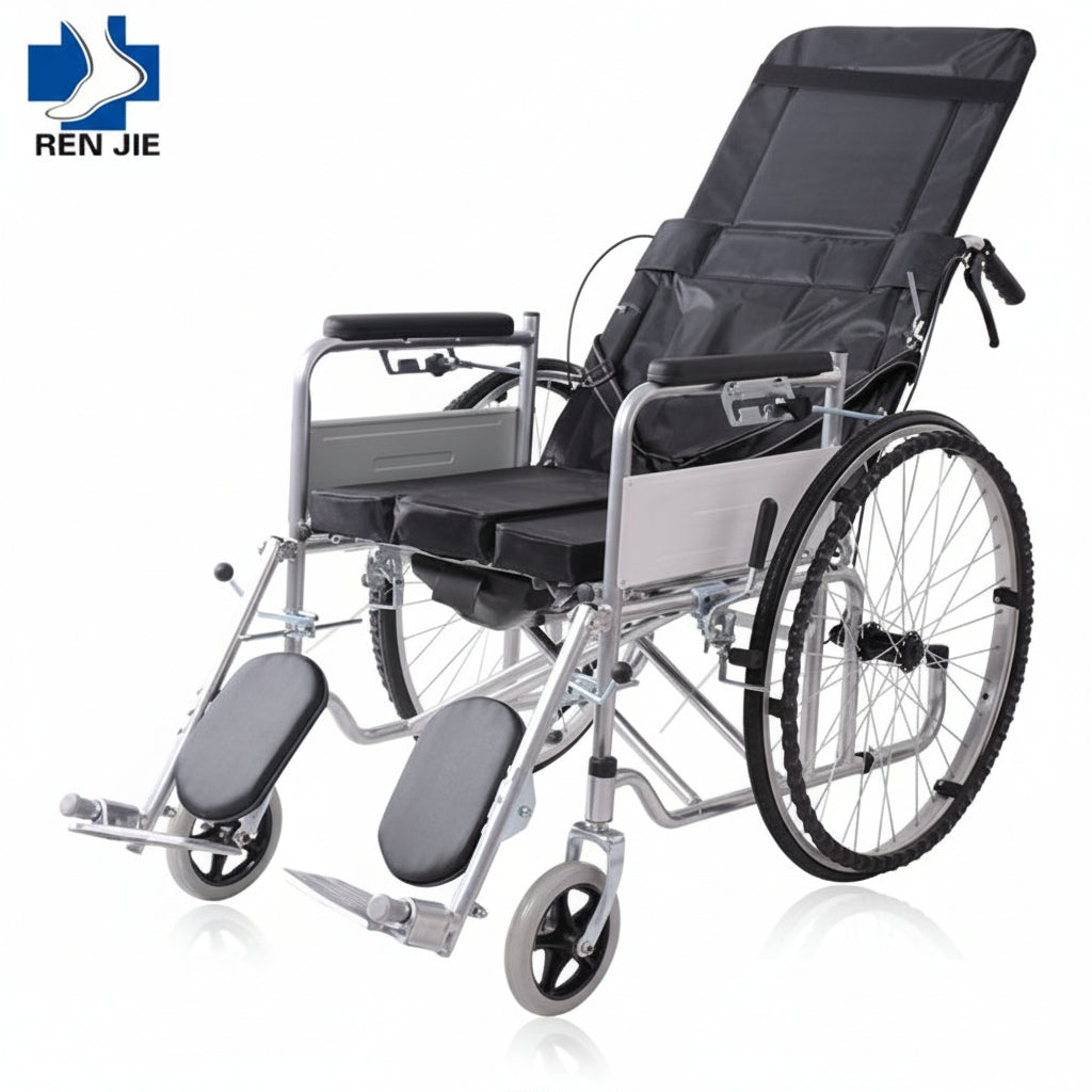 SILLA DE RUEDA RECLINABLE CON BAÑO TX-1139